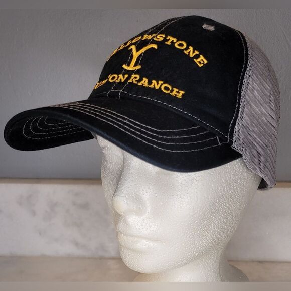 Yellowstone Dutton Ranch Logo Embroidered RetroTrucker Hat - Picture 2 of 8